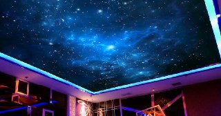 Натяжной потолок звездное небо Екатеринбург, цена от 5206 руб.