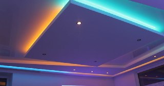Натяжной потолок с подсветкой Екатеринбург, цена от 2091 руб.